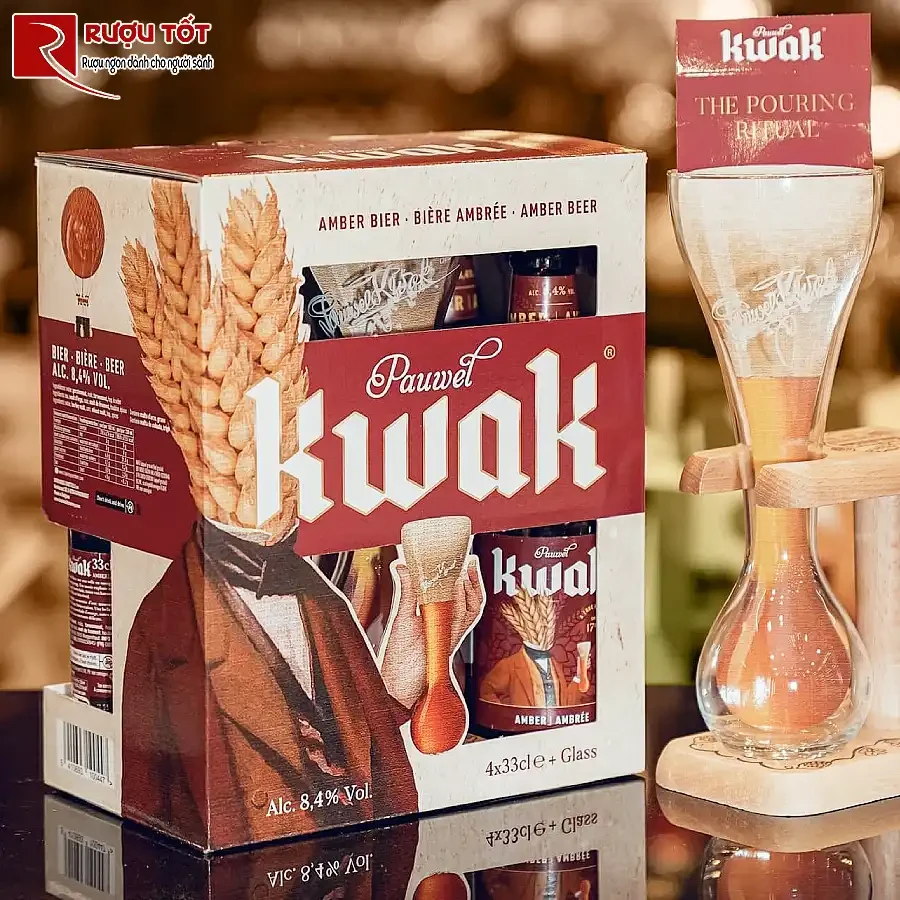hop qua bia pauwel kwak 330ml