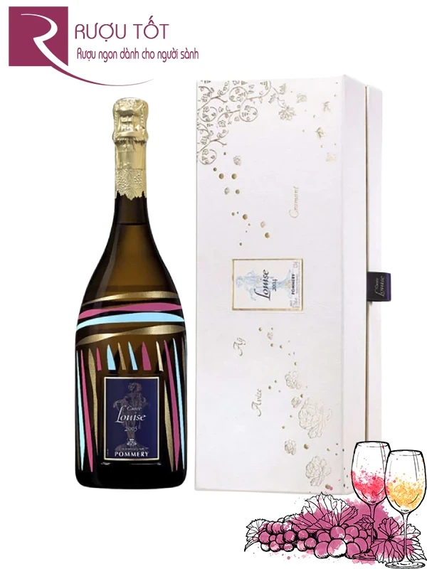 Rượu Champagne Pommery The Cuvee Louis 2005 Phiên Bản Hộp Quà