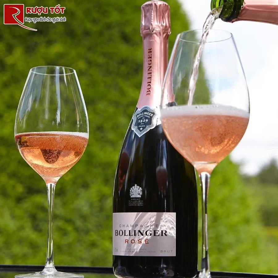 ruou champagne bollinger rose 750ml 12% cao cap sang trong