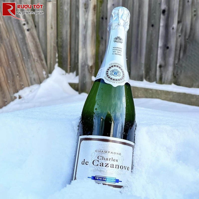 Rượu Champagne Charles de Cazanove Brut Tete de Cuvee