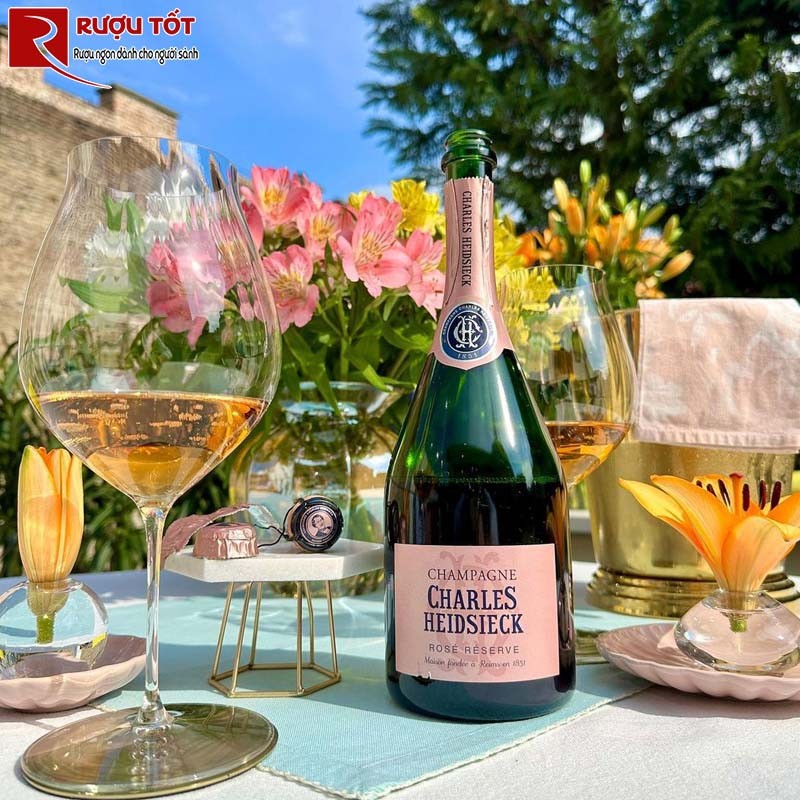 Rượu Champagne Charles Heidsieck Rose Reserve