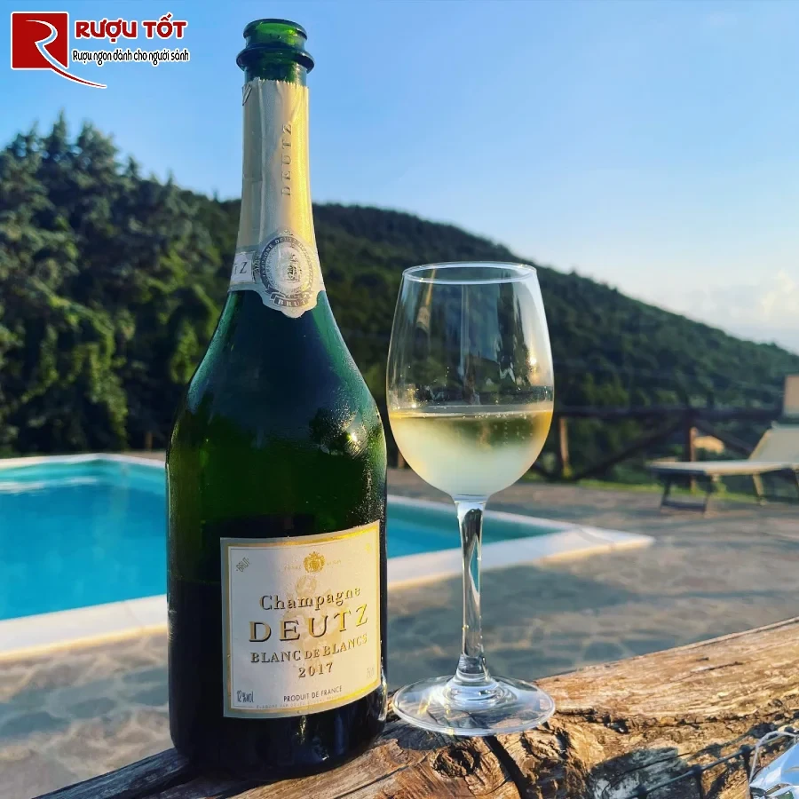 ruou champagne deutz blanc de blancs vintage 750ml 12%