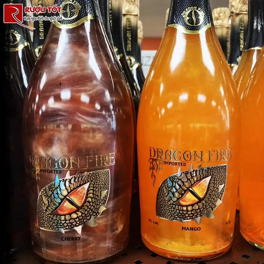 ruou champagne dragon fire cherry
