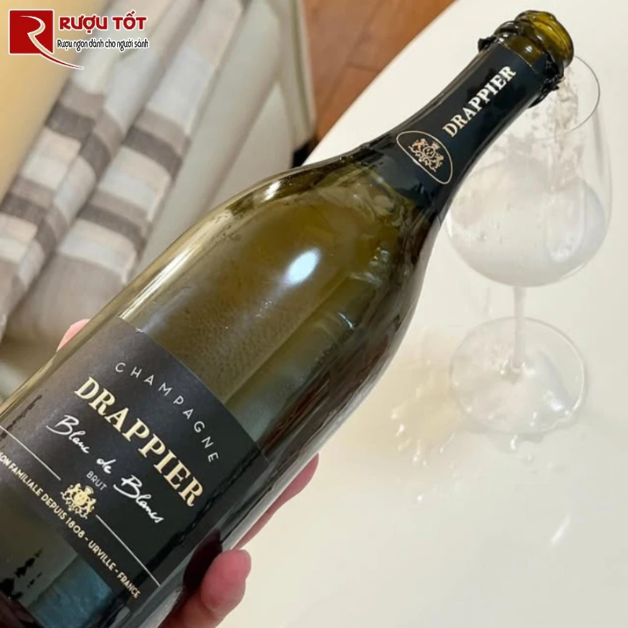 ruou champagne drappier blanc de blancs 750ml 12% phap