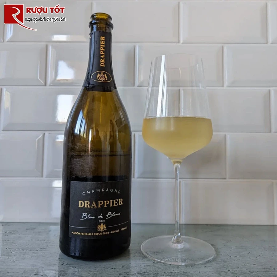 ruou champagne drappier blanc de blancs 750ml 12%