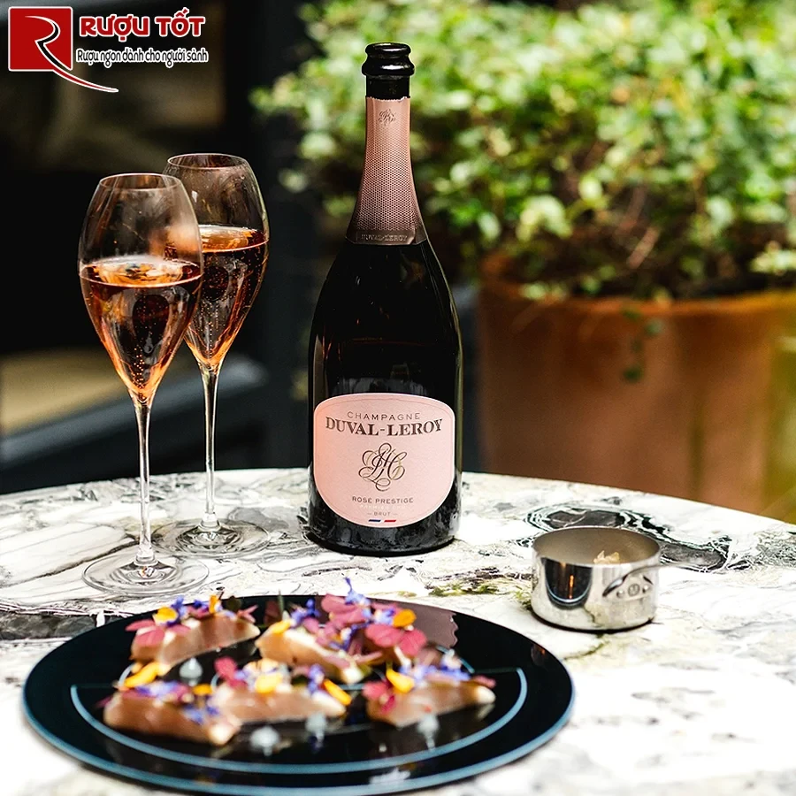 Rượu Champagne Duval Leroy Rose Prestige 1er Cru