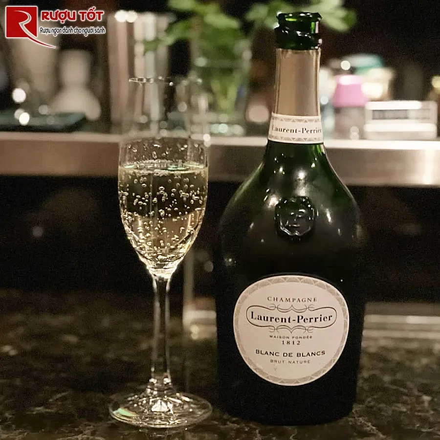 ruou champagne laurent perrier blanc de blancs brut nature