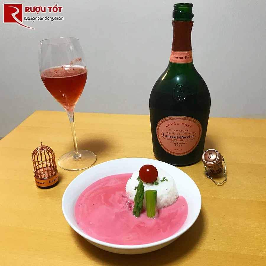 ruou champagne laurent perrier cuvee rose