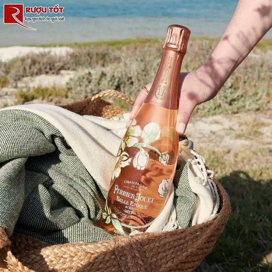 ruou champagne perrier jouet belle epoque rose cao cap