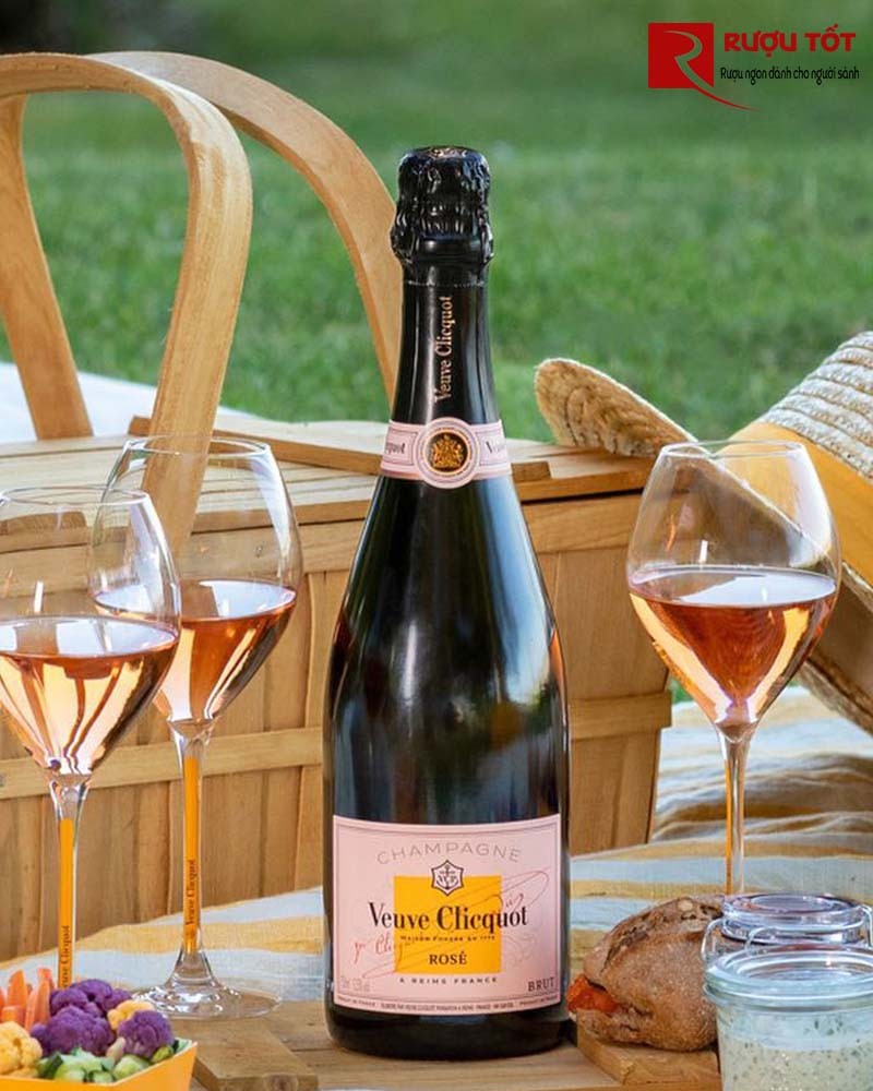 Rượu Champagne Pháp Veuve Clicquot Rose Label