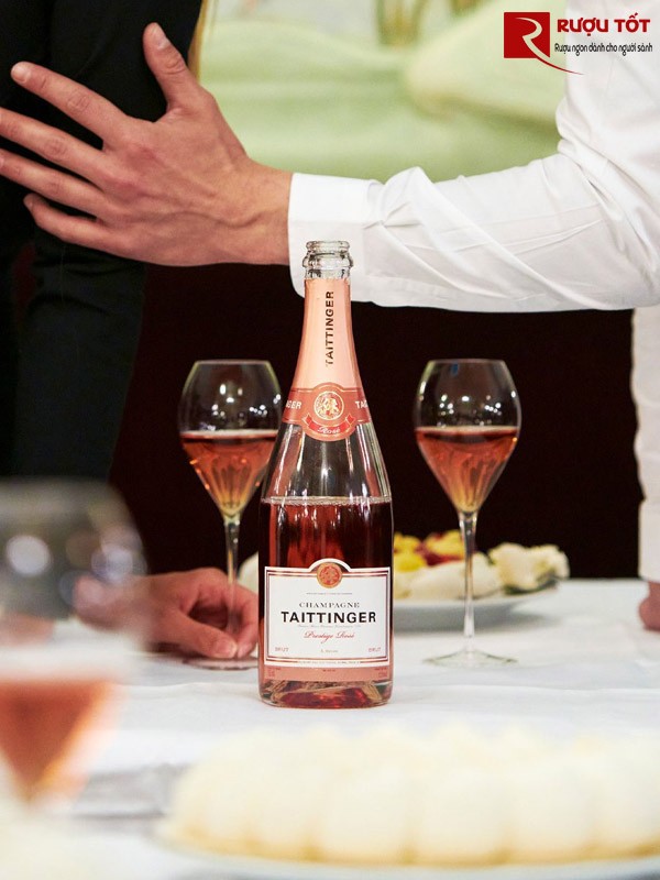 Rượu Champagne Taittinger Prestige Rose 750ml