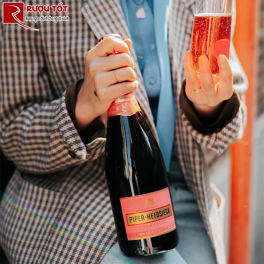 Rượu Pháp Champagne Piper Heidsieck Brut Rose
