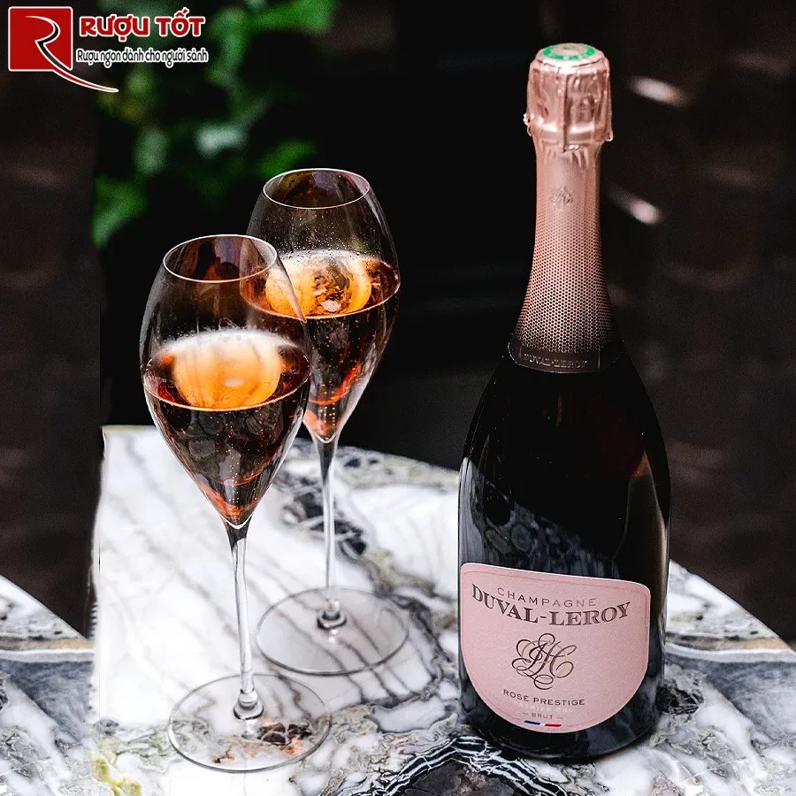 Rượu vang Duval Leroy Rose Prestige 1er Cru