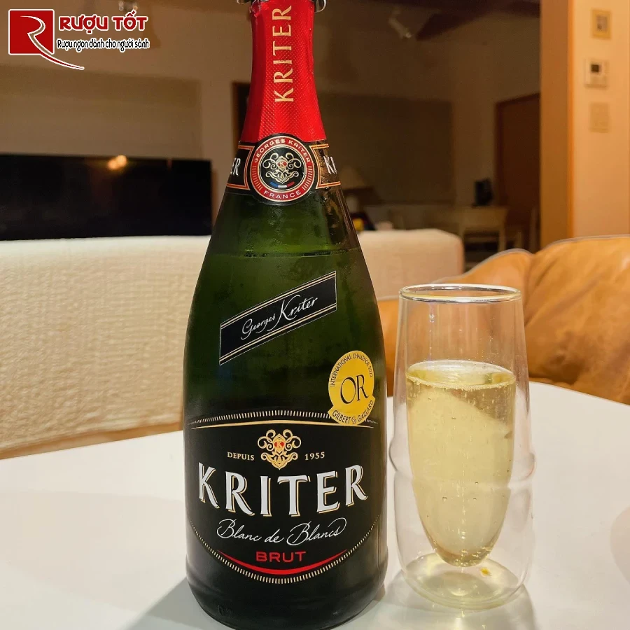 ruou vang kriter blanc de blancs brut 750ml 12% phap