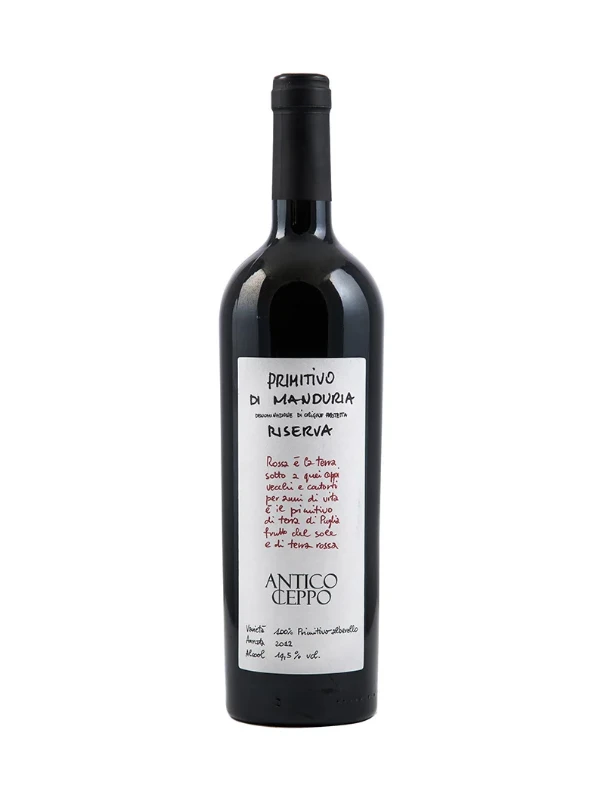 Rượu Vang Ý Antico Ceppo Primitivo Di Manduria Riserva