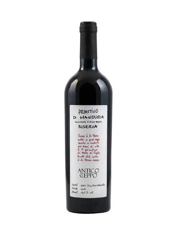 Rượu Vang Ý Antico Ceppo Primitivo Di Manduria Riserva