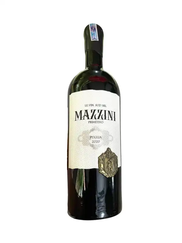 Rượu vang Mazzini Primitivo Puglia 750ml 17% chính hãng Ý
