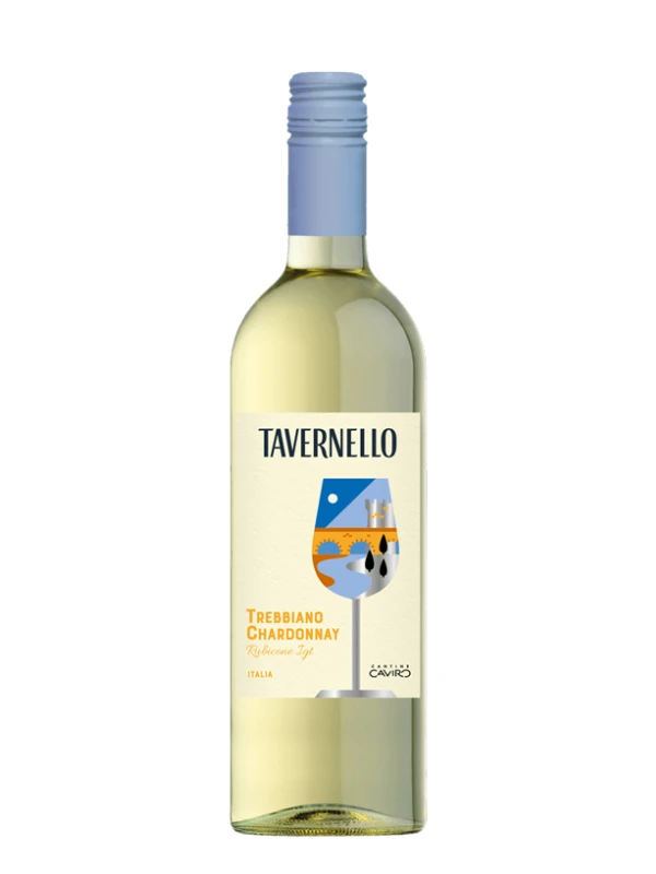 Rượu Vang Tavernello Trebbiano Chardonnay Rubicone IGT