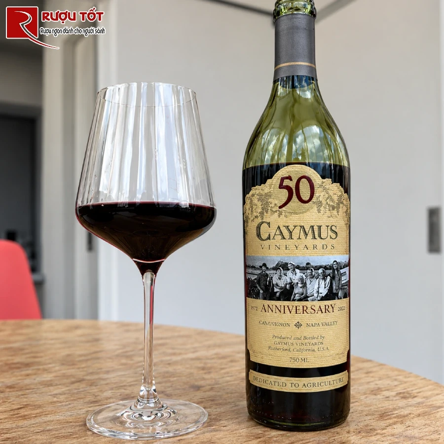ruou vang caymus 50 ngon
