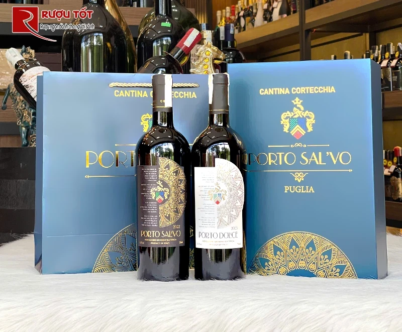 Hộp đôi rượu Porto ngọt chát