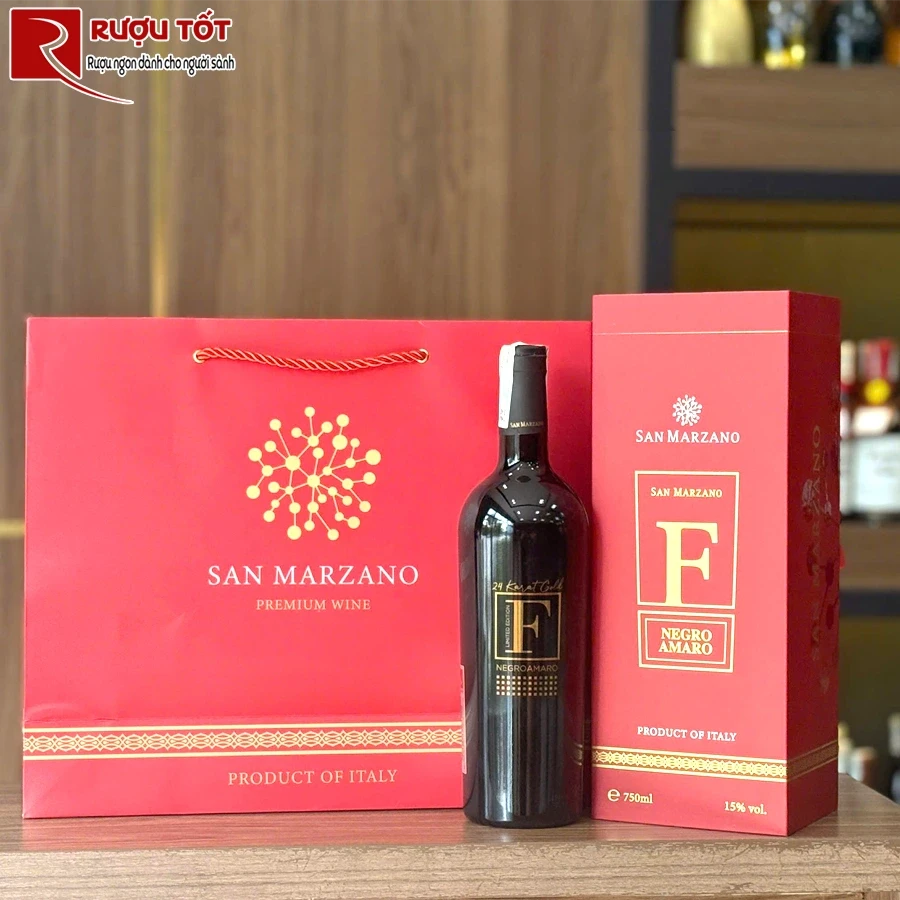 Hộp quà đơn vang F Gold