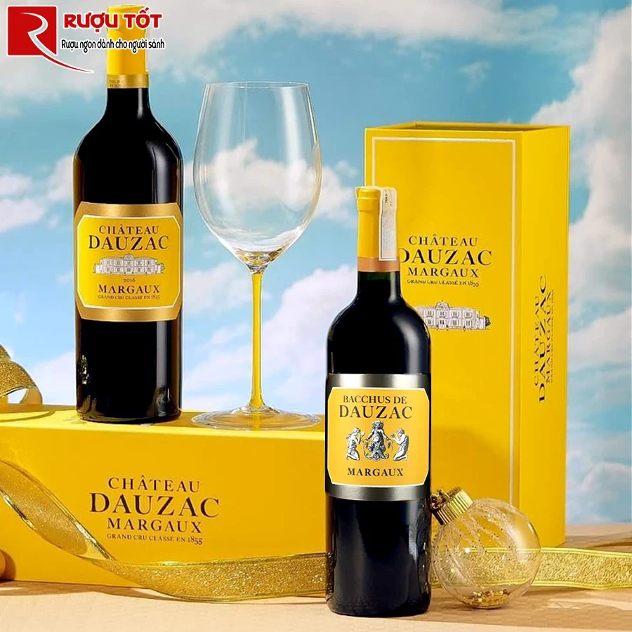 Hộp Quà rượu 1 chai Bacchus De Dauzac