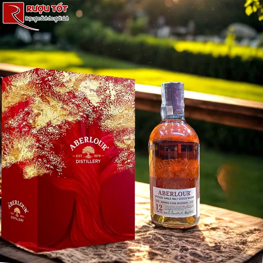 Hộp quà rượu aberlour 12 năm