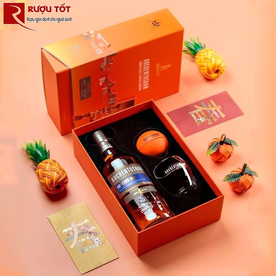 Hộp quà rượu Auchentoshan 18