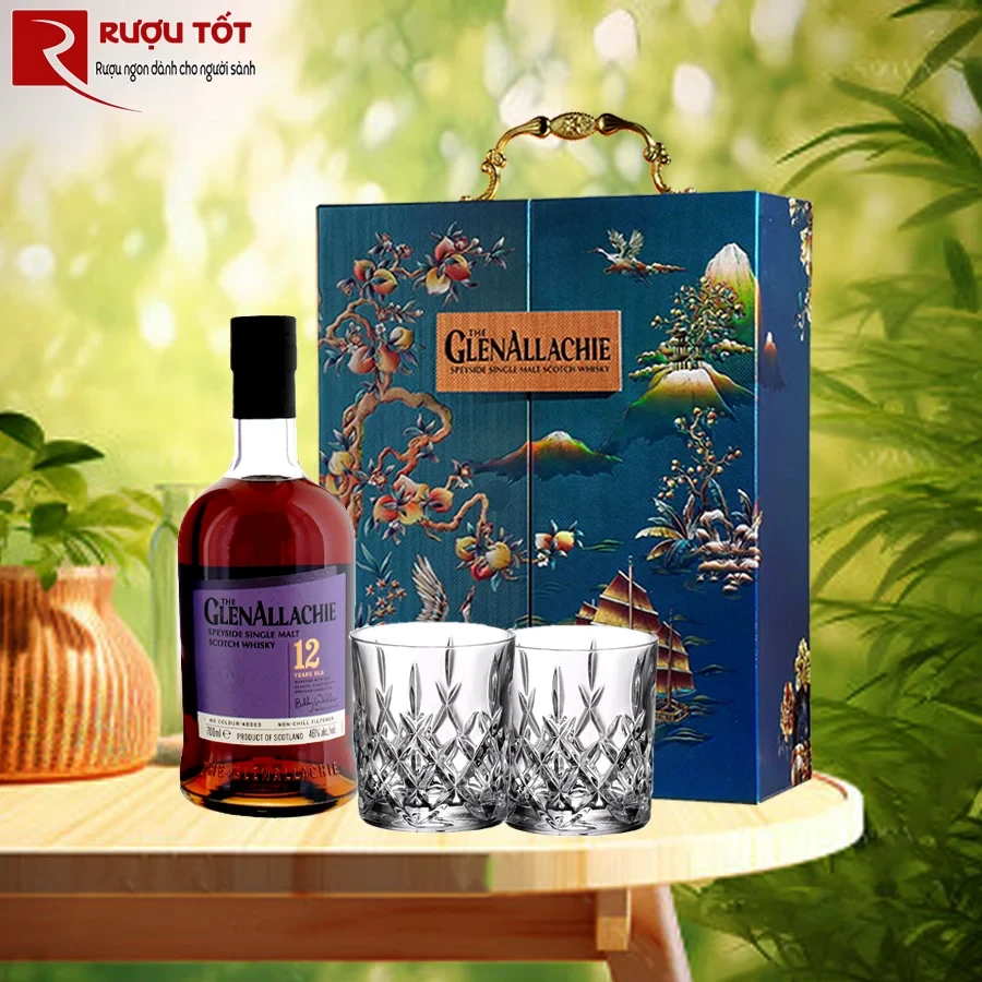 Hộp quà rượu Glenallachie 12 Year Old