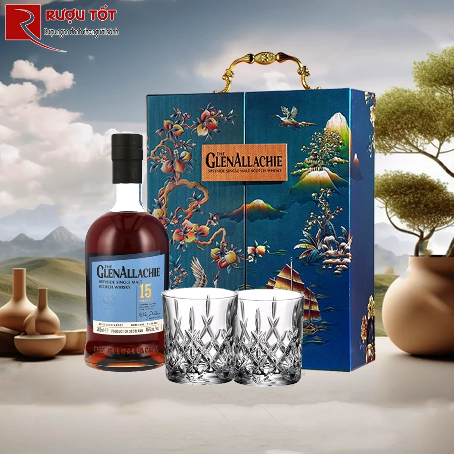 Hộp quà rượu Glenallachie 15 Year Old