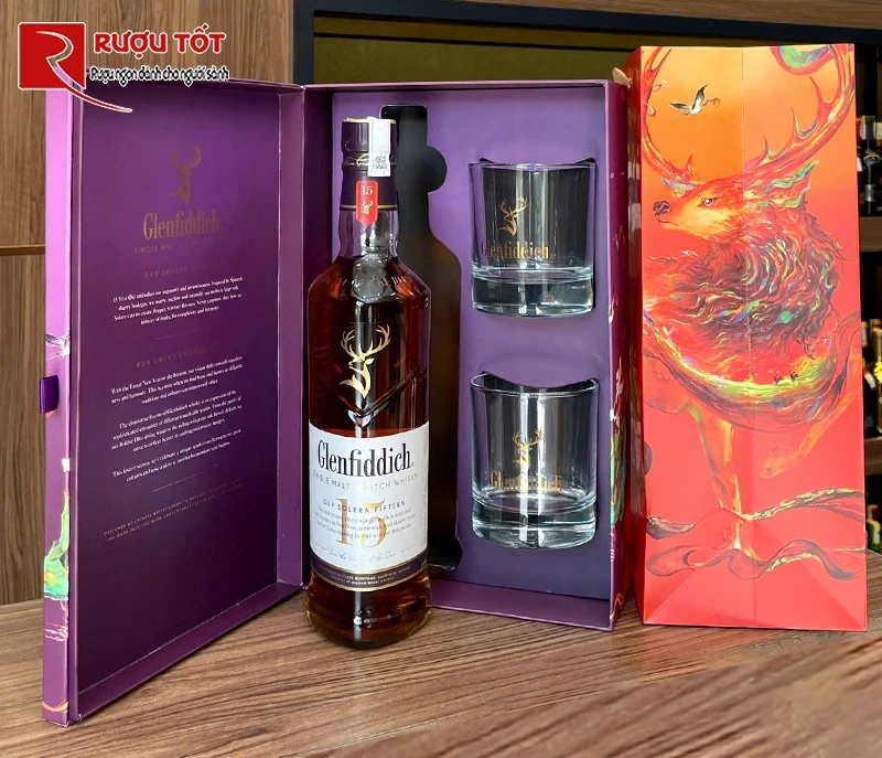 Hộp quà rượu Glenfiddich 15