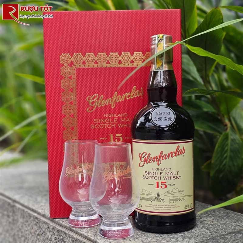 Hộp Quà Tết Glenfarclas 15 Single Malt Scotch Whisky