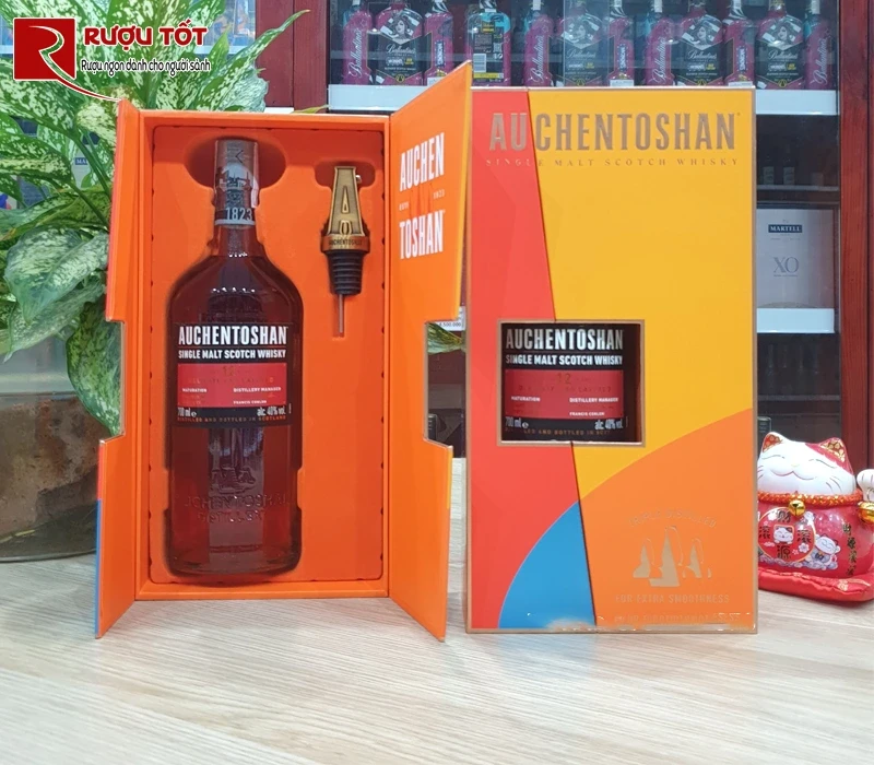 Rượu Auchentoshan Three Wood hộp quà