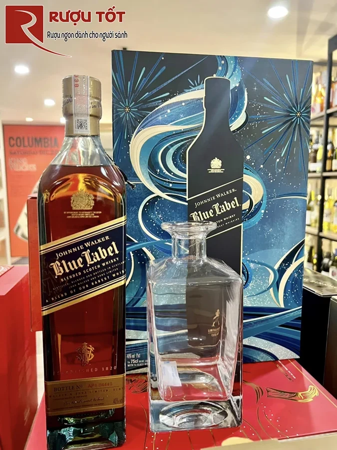 Ruou blue label hộp quà 2025