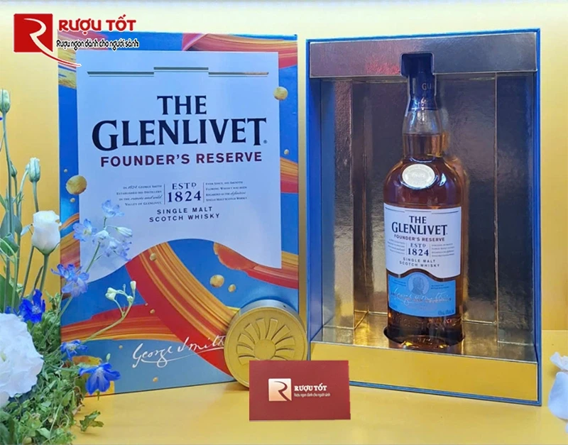 Rượu Glenlivet Founders Reserve Hộp quà