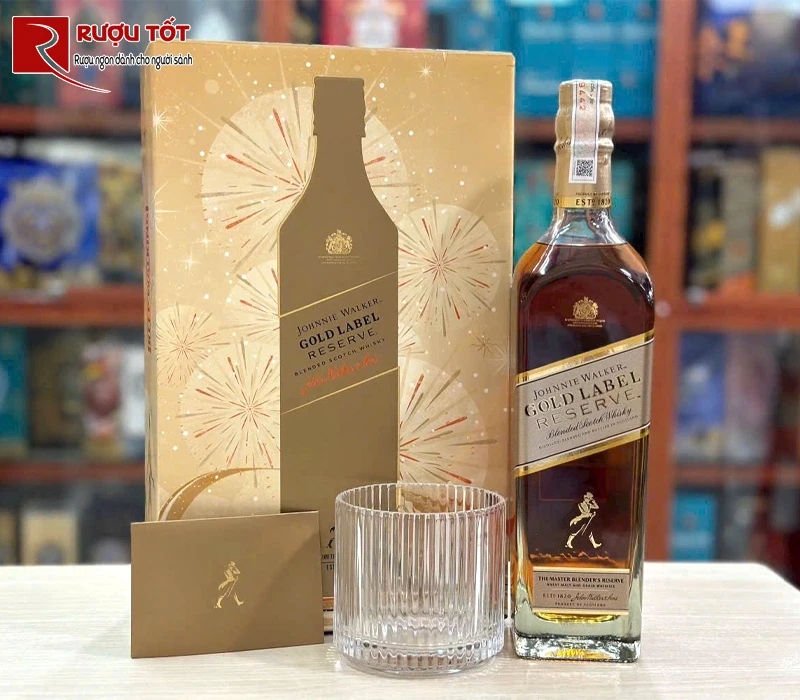 Rượu Johnnie Walker Gold Label Hộp Quà Tết