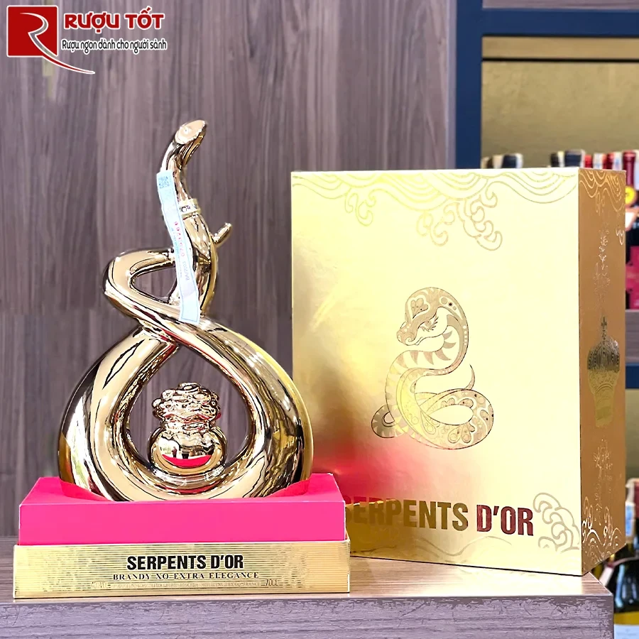 Rượu Linh vật Serpents D'Or Brandy