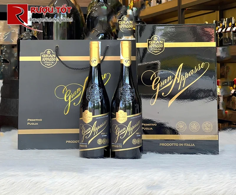 Sơn mài đôi rượu vang Gran Appasso 14,5%