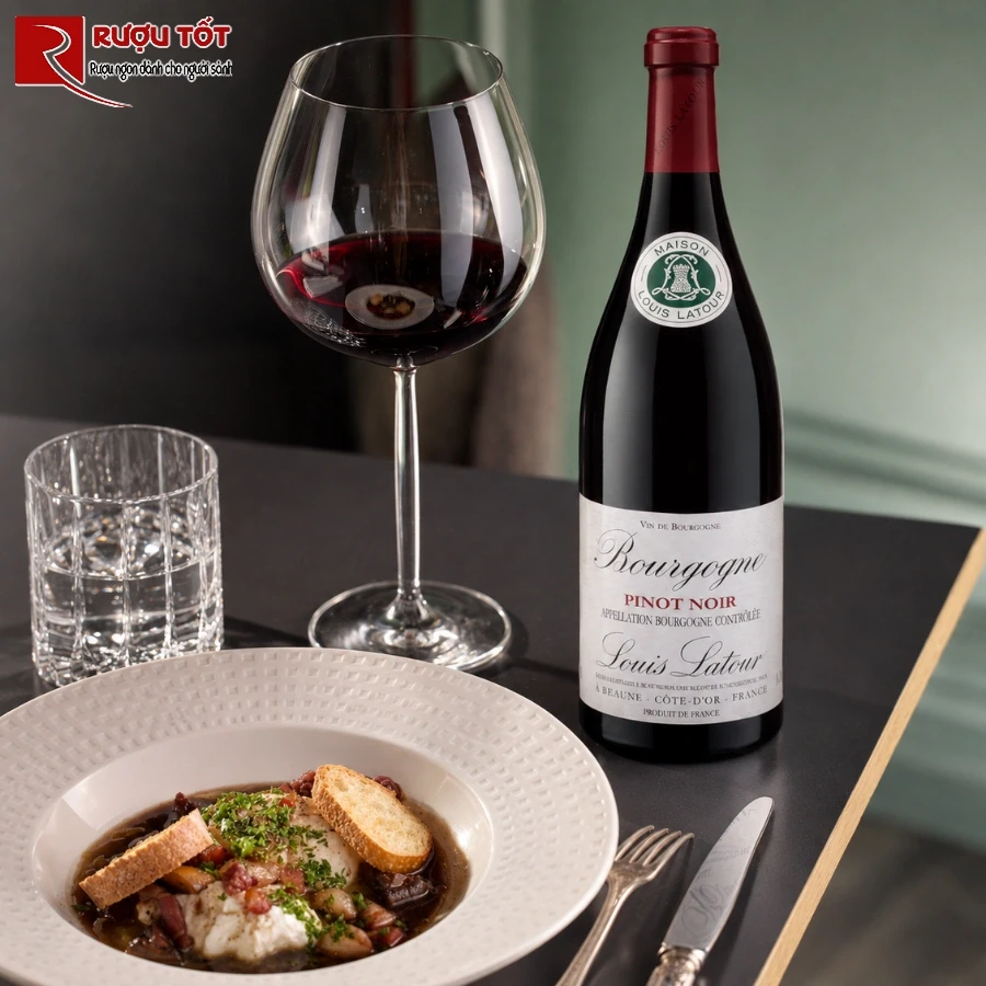 Cach uong Louis Latour Bourgogne Pinot Noir