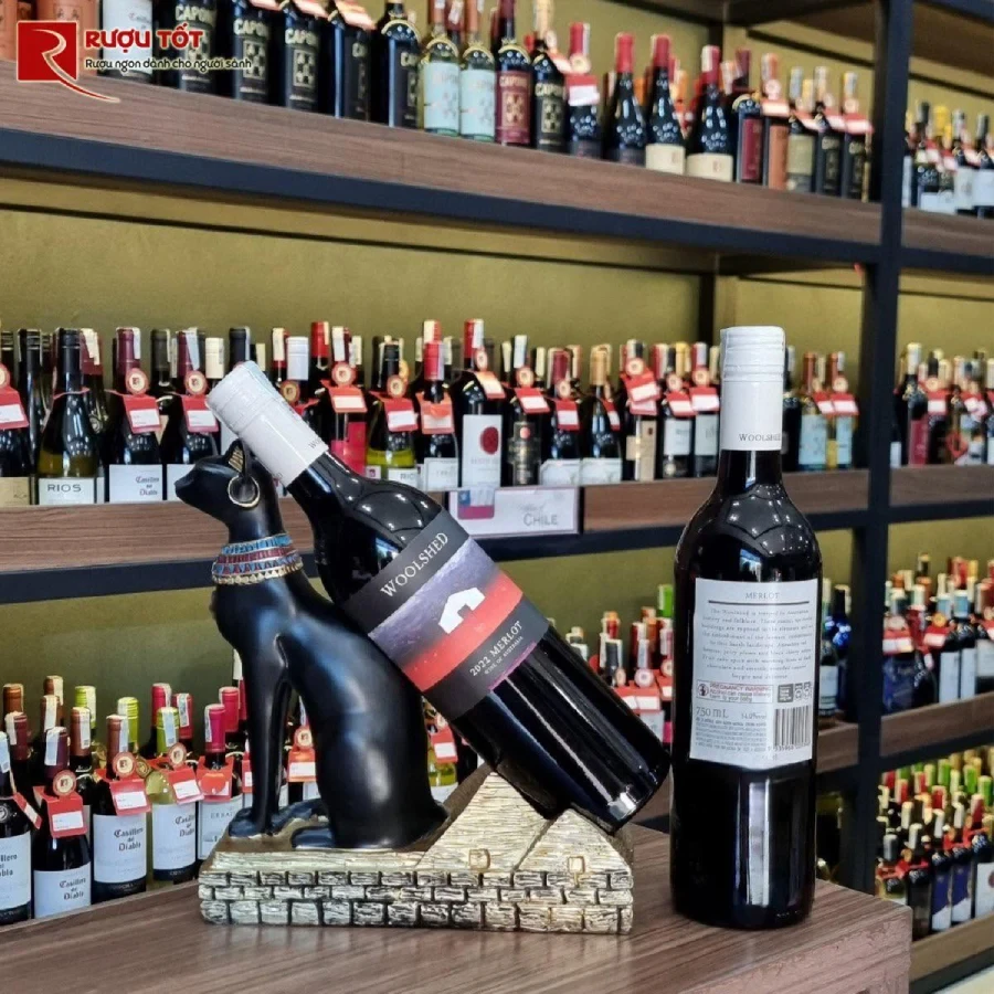 Cach uong ruou vang Woolshed Merlot