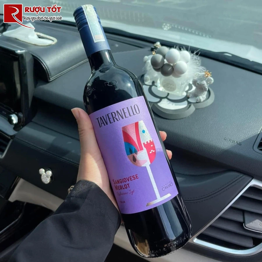 Chai vang Tavernello Sangiovese Merlot