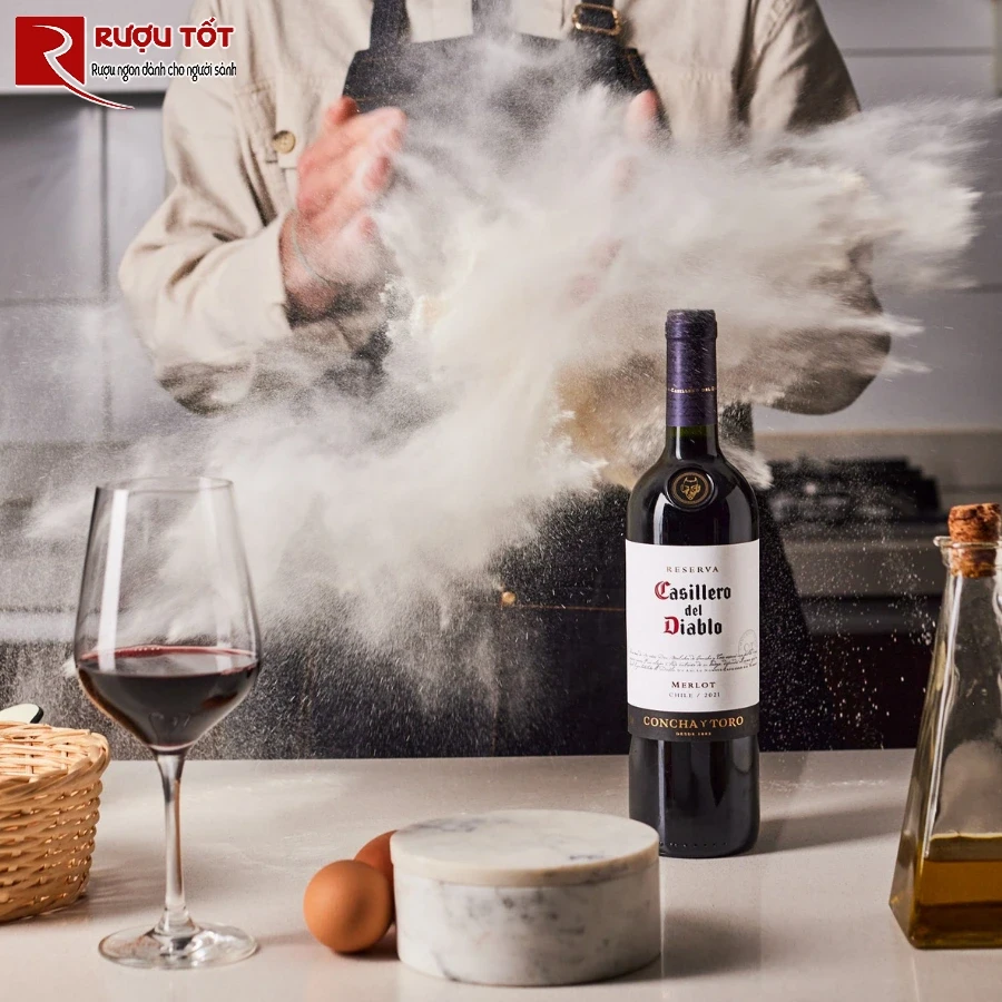 huong vi Casillero Del Diablo Merlot