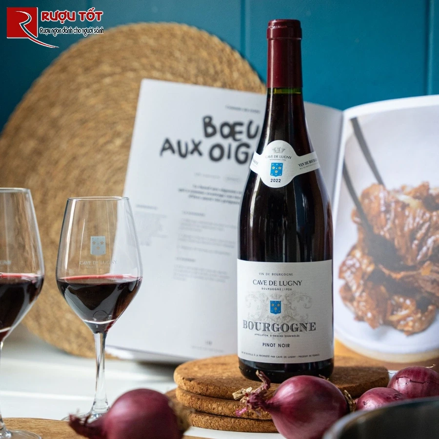 Kham pha huong vi Cave De Lugny Bourgogne Pinot Noir