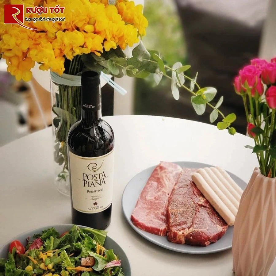 ruou vang Posta Piana Primitivo Cantine Paradiso