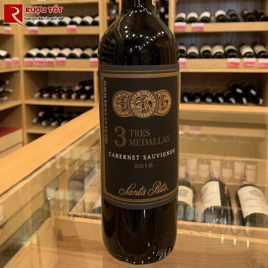 Ruou vang Santa Rita Tres Medallas Cabernet Sauvignon
