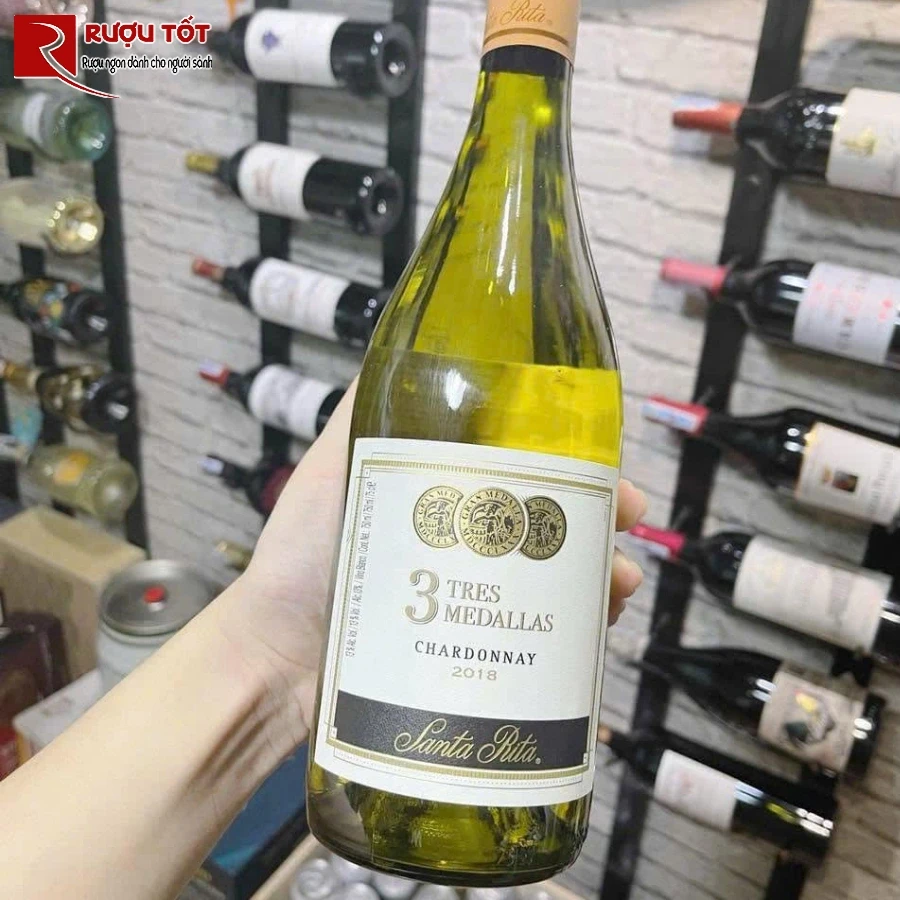 Ruou vang Santa Rita Tres Medallas Chardonnay