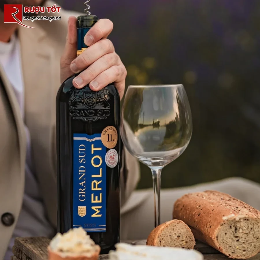 Thuong thuc ruou vang Grand Sud Merlot