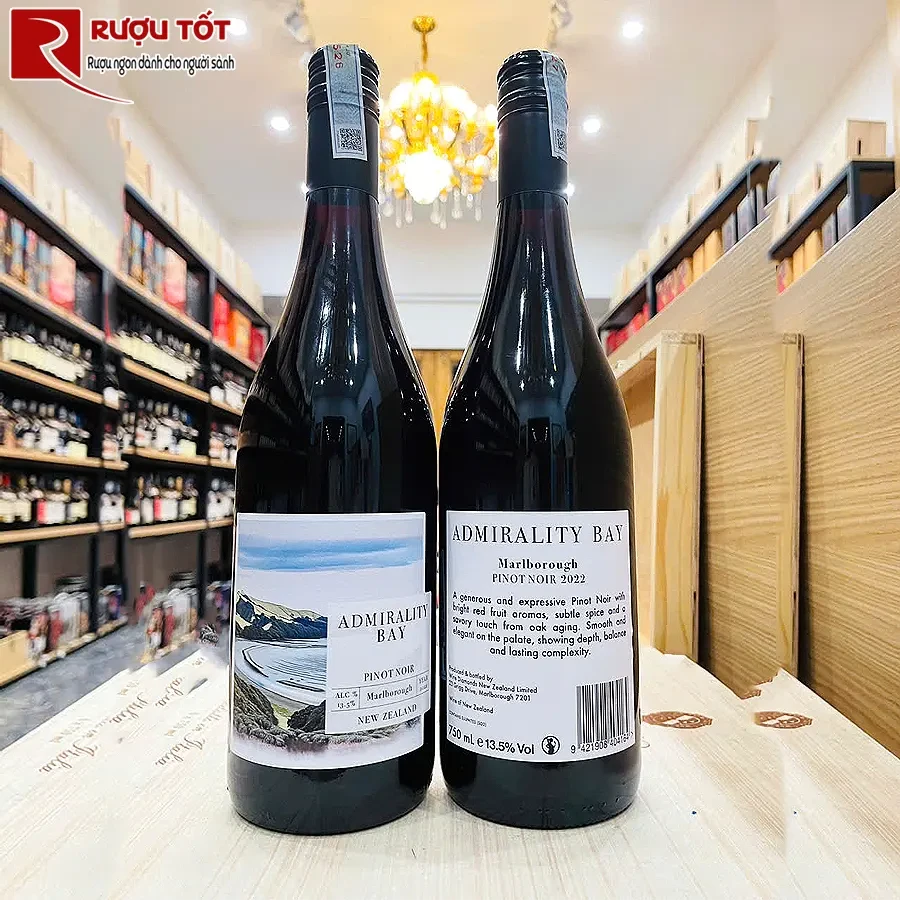 Rượu vang Admirality Bay Pinot Noir