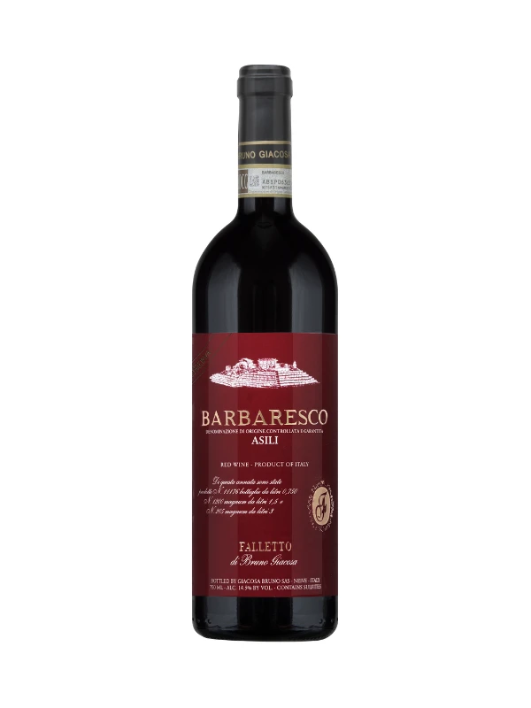 Vang đỏ Bruno Giacosa Barbaresco Asili Riserva DOCG Nhãn Đỏ