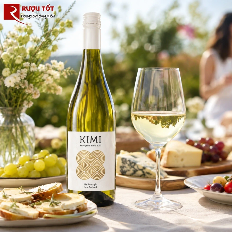 Ket hop ruou vang Kimi Sauvignon Blanc cung am thuc